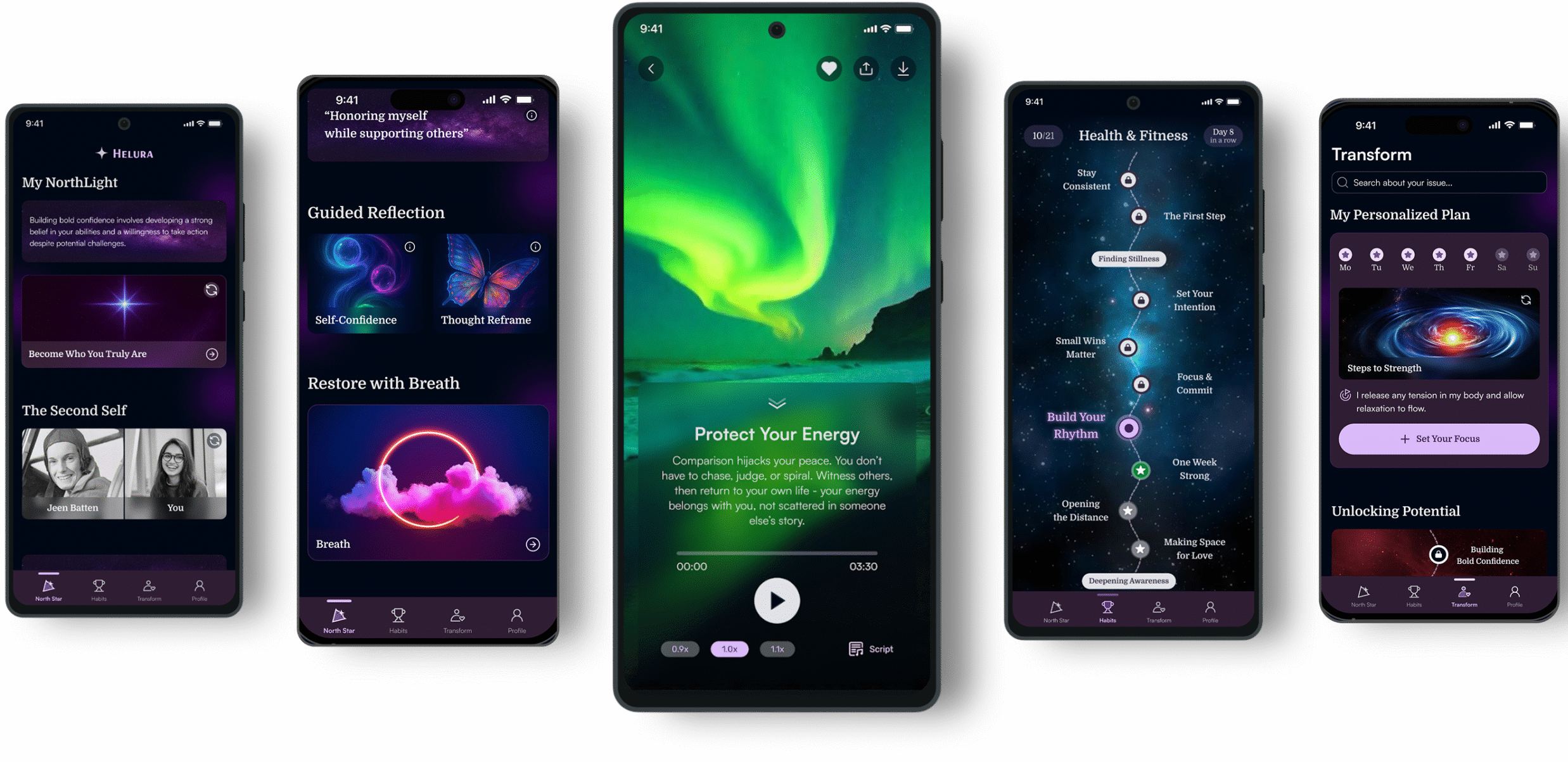 mobile app interface