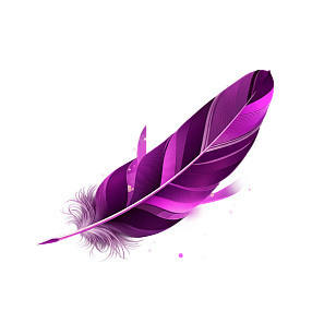purple feather