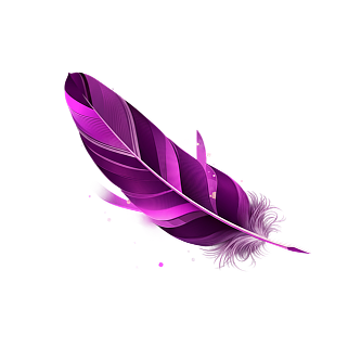 purple feather